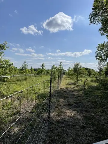 Wire fence going in on rural ground